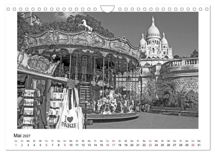 Produktbild: Paris vive la m&eacute;tropole (Wandkalender 2027 DIN A4 quer), CALVENDO Monatskalender