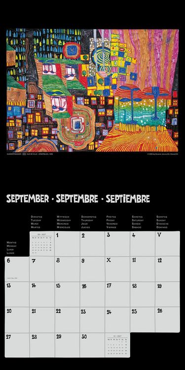 Produktbild: Hundertwasser Brosch&uuml;renkalender Art 2027