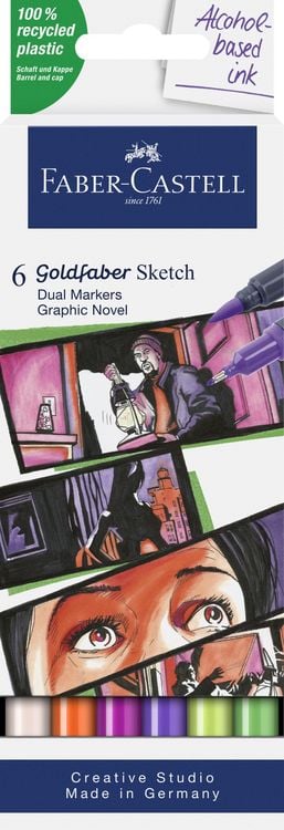 Produktbild: Sketch Marker Gofa 6er Etui Graph.