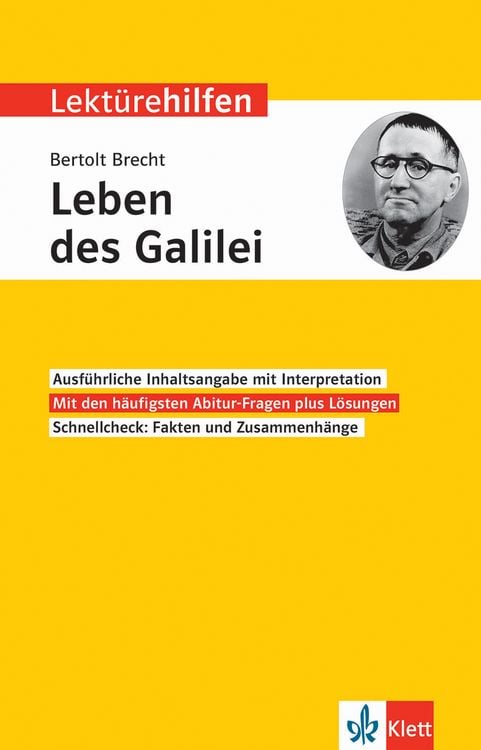 Produktbild: Lekt&uuml;rehilfen Bertolt Brecht, 'Das Leben des Galilei'