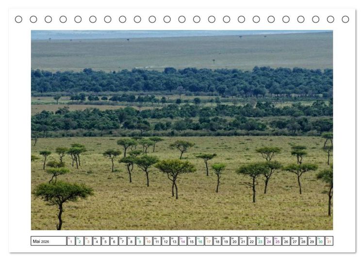 Produktbild: Karibu - Landschaften in Kenia (Tischkalender 2026 DIN A5 quer), CALVENDO Monatskalender