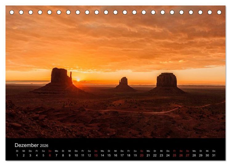 Produktbild: USA Landschaftskalender (Tischkalender 2026 DIN A5 quer), CALVENDO Monatskalender