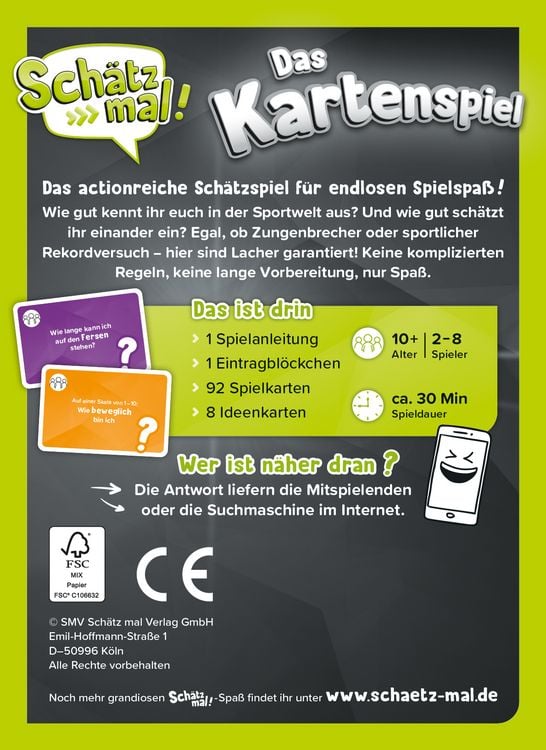 Produktbild: Sch&auml;tz mal! Das Kartenspiel - Action Edition