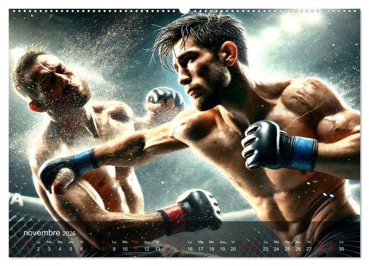 Produktbild: MMA - Mixed Martial Arts France (Calendrier mural 2026 DIN A2 vertical) calendrier de bureau