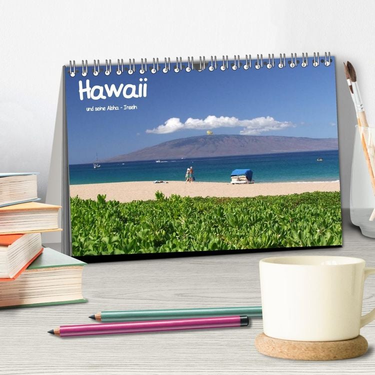 Produktbild: Hawaii und seine Aloha - Inseln (Tischkalender 2026 DIN A5 quer), CALVENDO Monatskalender