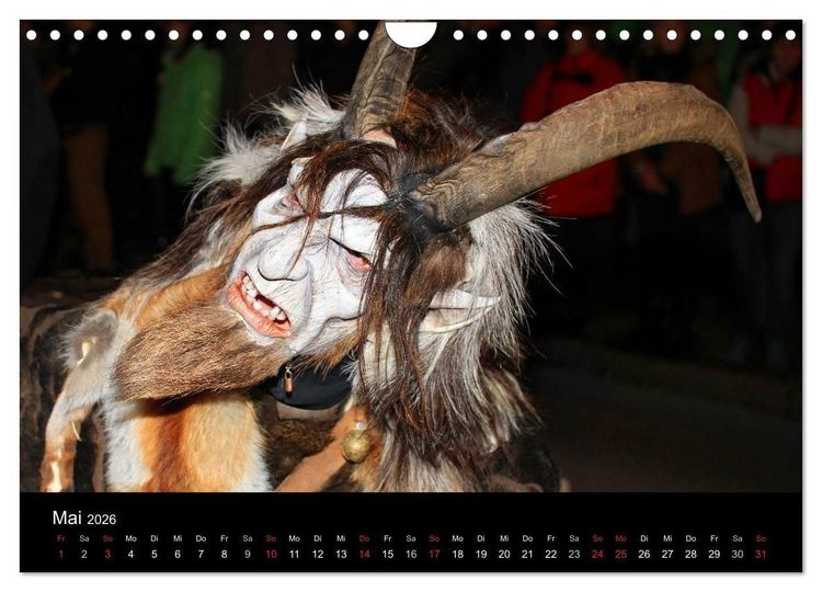 Produktbild: Perchten 2026 (Wandkalender 2026 DIN A4 quer), CALVENDO Monatskalender