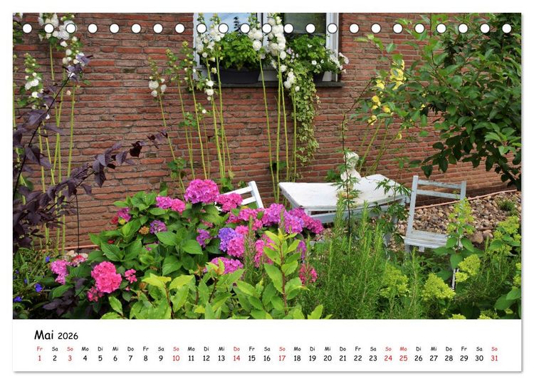 Produktbild: Mein Garten Eine Leidenschaft (Tischkalender 2026 DIN A5 quer), CALVENDO Monatskalender