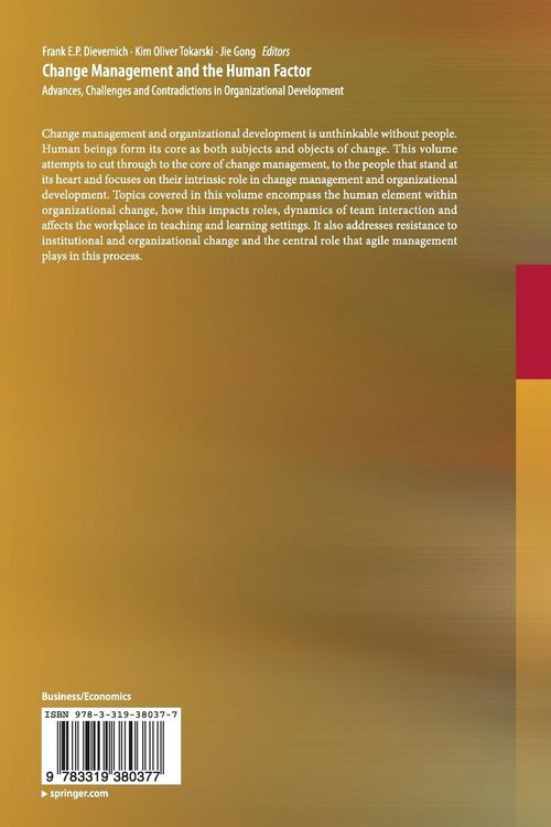 Produktbild: Change Management and the Human Factor