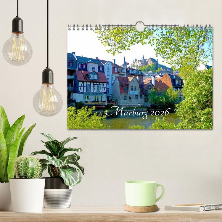 Produktbild: Marburg 2026 (Wandkalender 2026 DIN A4 quer), CALVENDO Monatskalender