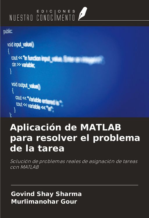 Produktbild: Aplicaci&oacute;n de MATLAB para resolver el problema de la tarea