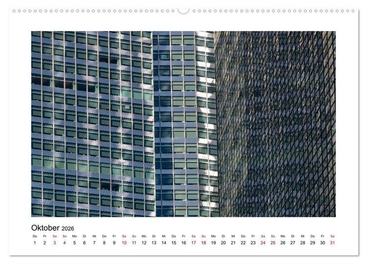 Produktbild: Fassadenpoesie &ndash; Muster & Strukturen aus New York (Wandkalender 2026 DIN A2 quer), CALVENDO Monatskalender