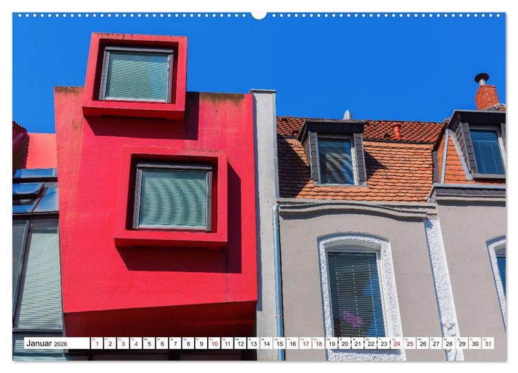 Produktbild: Architektonische Zeitspr&uuml;nge (Wandkalender 2026 DIN A2 quer), CALVENDO Monatskalender