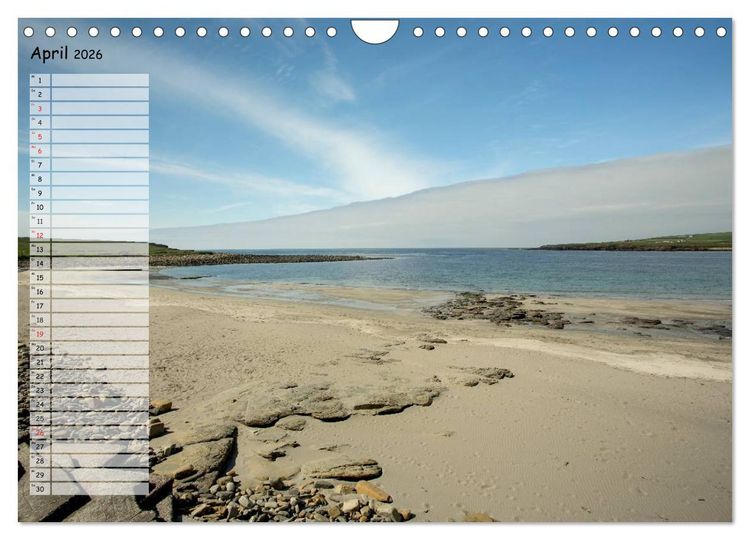 Produktbild: The Mainland Orkney - Schottlands Inseln (Wandkalender 2026 DIN A4 quer), CALVENDO Monatskalender