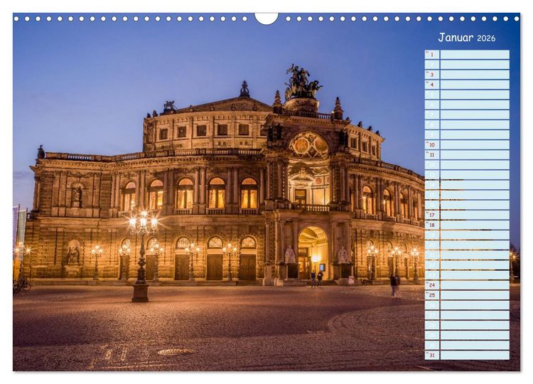 Produktbild: Dresden an der Elbe - Der Planer (Wandkalender 2026 DIN A3 quer), CALVENDO Monatskalender