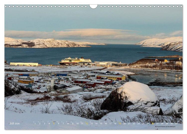 Produktbild: Hurtigruten im Winter - Hunting the light (Wandkalender 2026 DIN A3 quer), CALVENDO Monatskalender