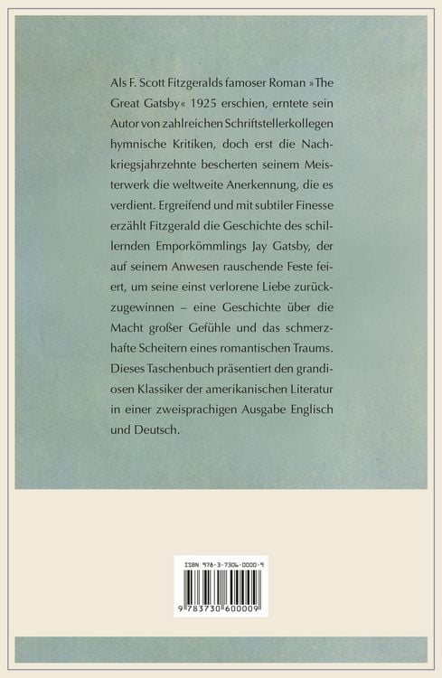Produktbild: Der gro&szlig;e Gatsby / The Great Gatsby