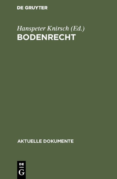 Produktbild: Bodenrecht