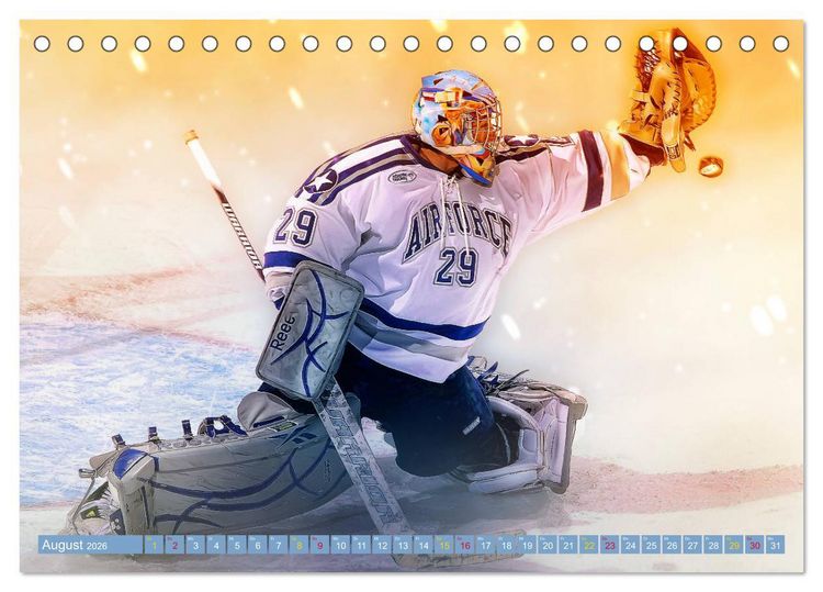 Produktbild: Eishockey - Fight (Tischkalender 2026 DIN A5 quer), CALVENDO Monatskalender