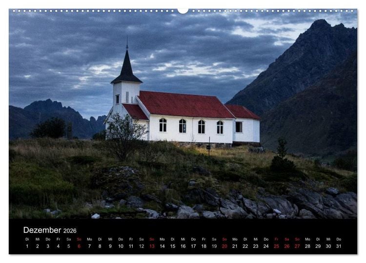 Produktbild: Lofoten - Norwegens magische Inseln (hochwertiger Premium Wandkalender 2026 DIN A2 quer), Kunstdruck in Hochglanz