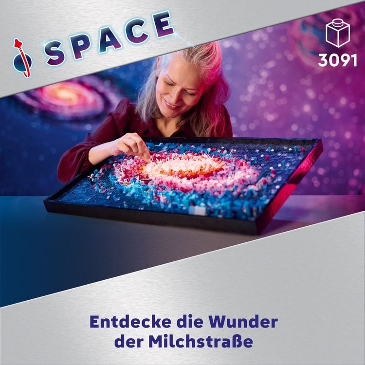 Produktbild: LEGO Art Die Milchstra&szlig;en-Galaxie, Wandkunst- und Kreativ-Bauset 31212
