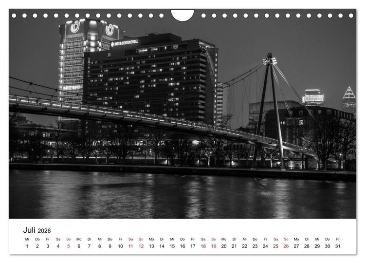 Produktbild: Frankfurt am Main bei Tag und Nacht (Wandkalender 2026 DIN A4 quer), CALVENDO Monatskalender