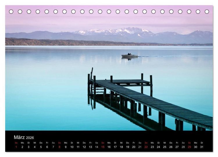 Produktbild: Unser Bayern (Tischkalender 2026 DIN A5 quer), CALVENDO Monatskalender