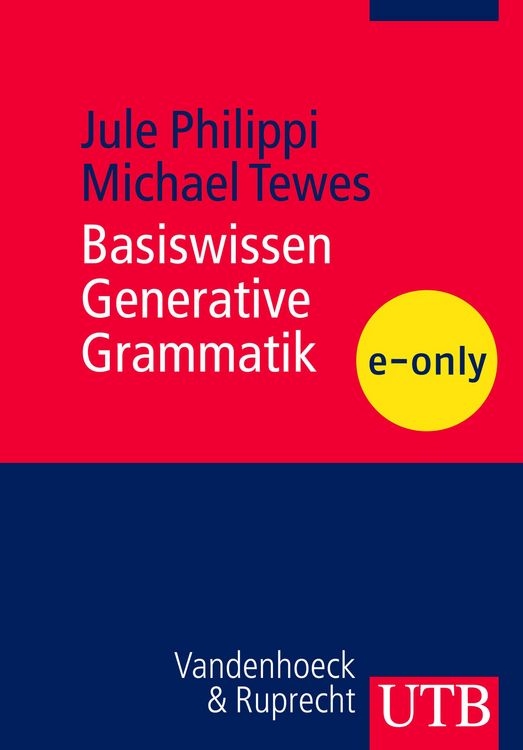Produktbild: Basiswissen Generative Grammatik