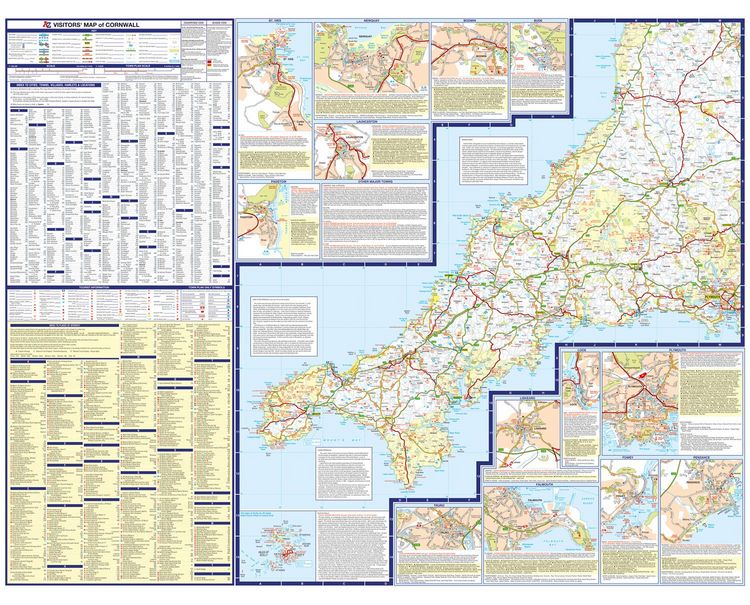 Produktbild: Cornwall A-Z Visitors' Map