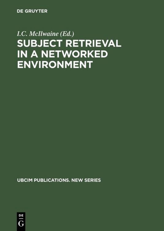 Produktbild: Subject Retrieval in a Networked Environment