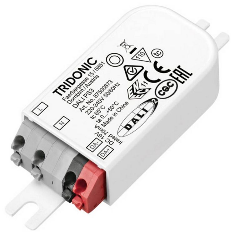 Produktbild: Tridonic DALI PS3 LED-Trafo 1.2W 0.07A 1St.