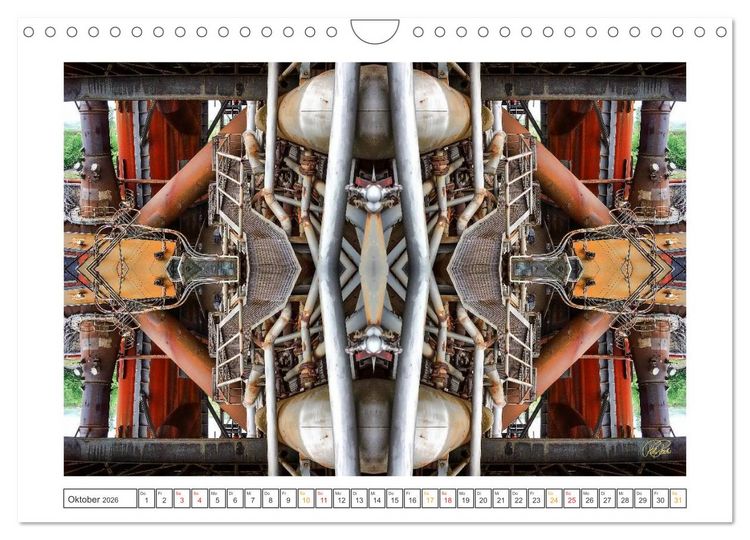Produktbild: Faszination Spiegelung - Industrie und Technik (Wandkalender 2026 DIN A4 quer), CALVENDO Monatskalender