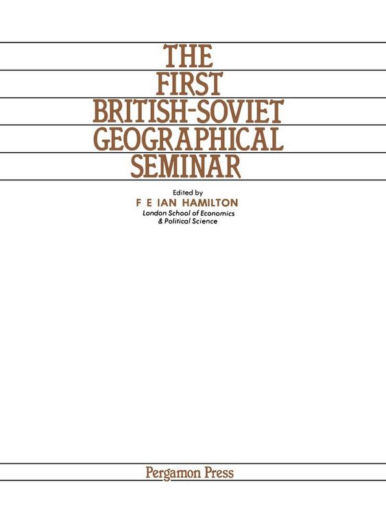 Produktbild: The First British-Soviet Geographical Seminar