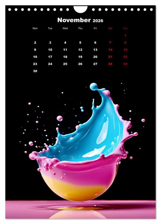 Produktbild: The symphony of drops (Wall Calendar 2026 DIN A4 portrait), CALVENDO 12 Month Wall Calendar