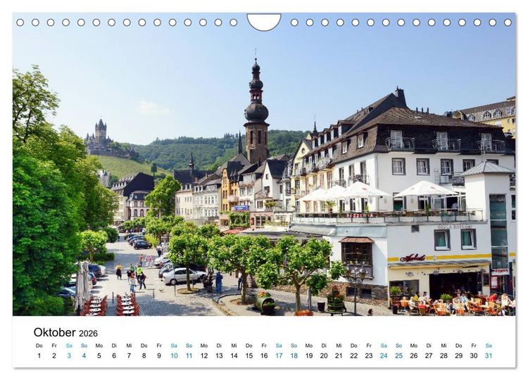Produktbild: Moselurlaub - Cochem und Umgebung (Wandkalender 2026 DIN A4 quer), CALVENDO Monatskalender