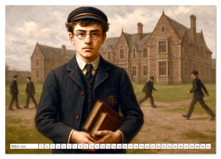 Produktbild: Rudyard Kipling (hochwertiger Premium Wandkalender 2026 DIN A2 quer), Kunstdruck in Hochglanz