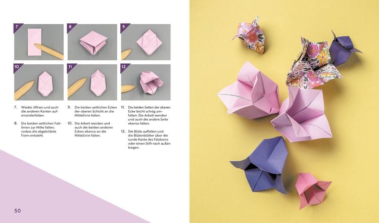 Produktbild: Origami-Flowers &ndash; Wundersch&ouml;ne Bl&uuml;ten zum Dekorieren & Verschenken