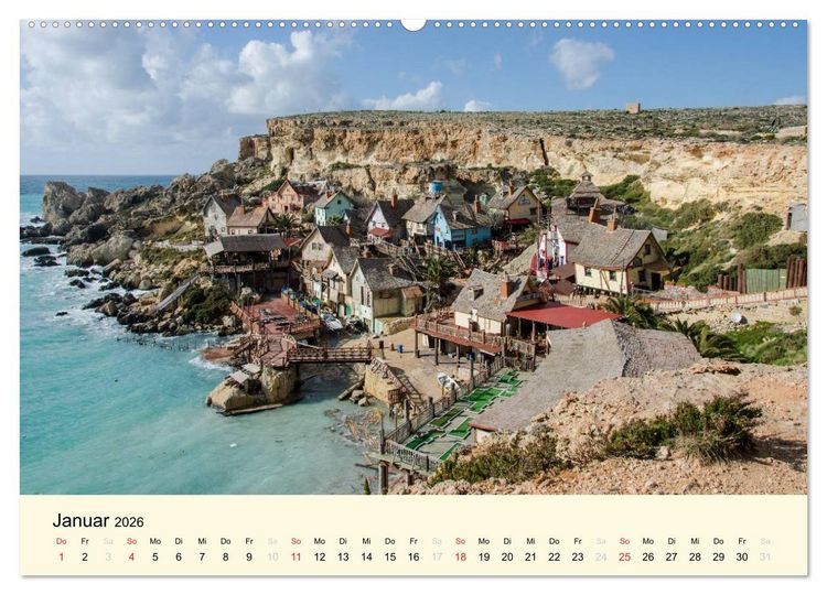 Produktbild: Malta und Gozo, Perlen im Mittelmeer (Wandkalender 2026 DIN A2 quer), CALVENDO Monatskalender