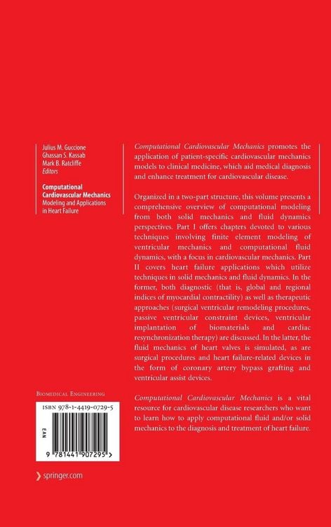 Produktbild: Computational Cardiovascular Mechanics