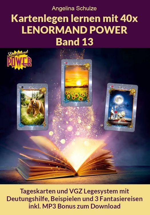 Produktbild: Kartenlegen lernen mit 40x LENORMAND POWER Band 13