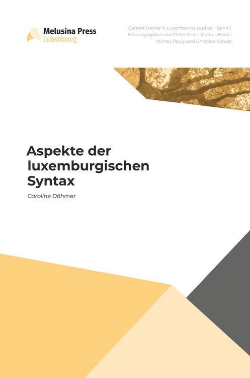 Produktbild: Aspekte der luxemburgischen Syntax