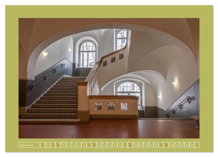 Produktbild: Treppenblicke &ndash; Kunstvolle Perspektiven im Alltag (Wandkalender 2026 DIN A2 quer), CALVENDO Monatskalender