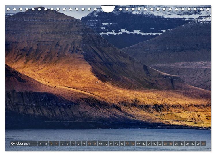 Produktbild: F&auml;r&ouml;er Inseln - Raue Landschaften im Atlantik (Wandkalender 2026 DIN A4 quer), CALVENDO Monatskalender