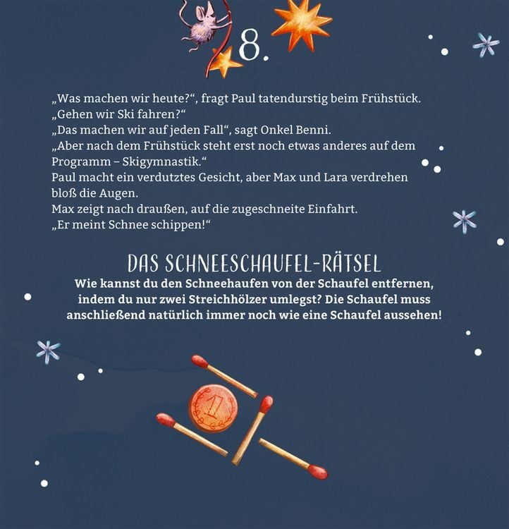 Produktbild: Zettel-Adventskalender &ndash; Aufregende Winterferien in den Bergen