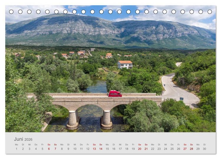 Produktbild: Abenteuer Camping in Kroatien (Tischkalender 2026 DIN A5 quer), CALVENDO Monatskalender