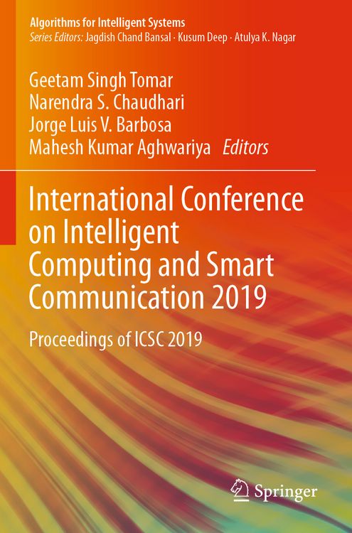 Produktbild: International Conference on Intelligent Computing and Smart Communication 2019