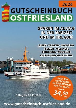 Produktbild: Gutscheinbuch 2026 Ostfriesland inkl. WHV