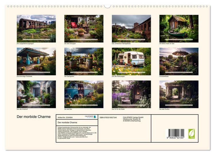 Produktbild: Der morbide Charme (hochwertiger Premium Wandkalender 2027 DIN A2 quer), Kunstdruck in Hochglanz