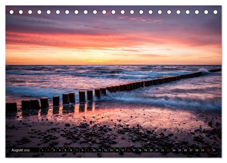 Produktbild: Urlaub in Warnem&uuml;nde (Tischkalender 2026 DIN A5 quer), CALVENDO Monatskalender