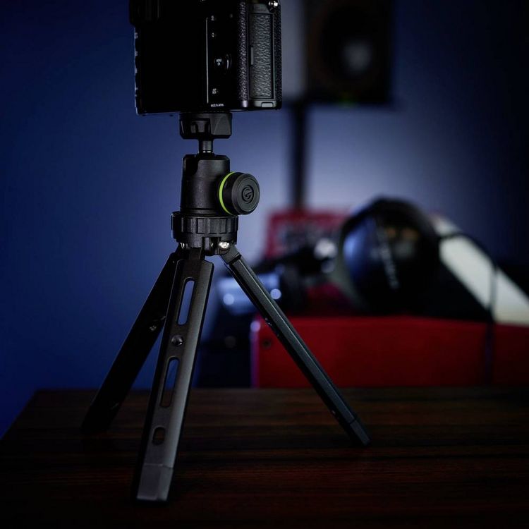 Produktbild: Gravity VS TRIPOD 01 B Tischstativ 1/4 Zoll Arbeitsh&ouml;he=85 - 215mm Schwarz Kugelkopf