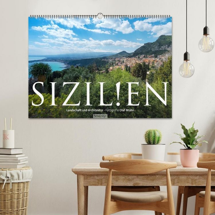 Produktbild: Sizilien &ndash; Landschaft und Architektur (Wandkalender 2026 DIN A2 quer), CALVENDO Monatskalender